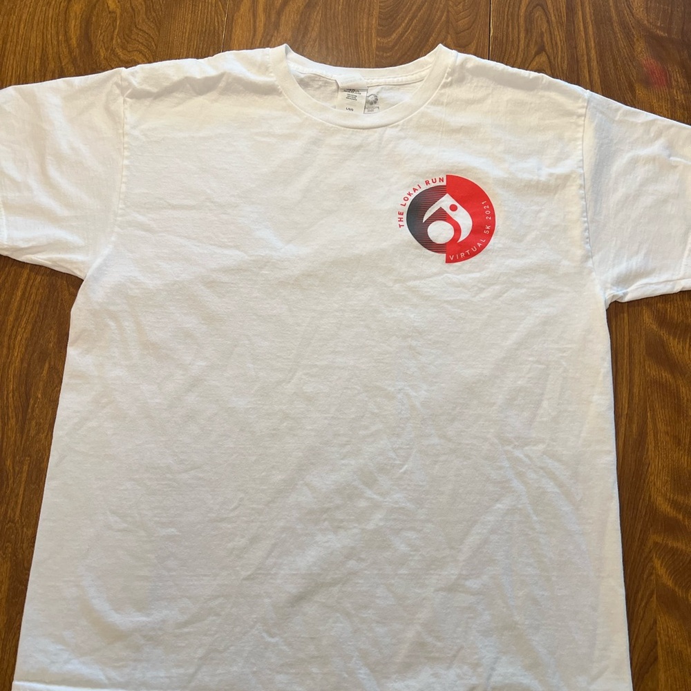 Used men’s large Lokai brand t shirt virtual 5k 2021.
